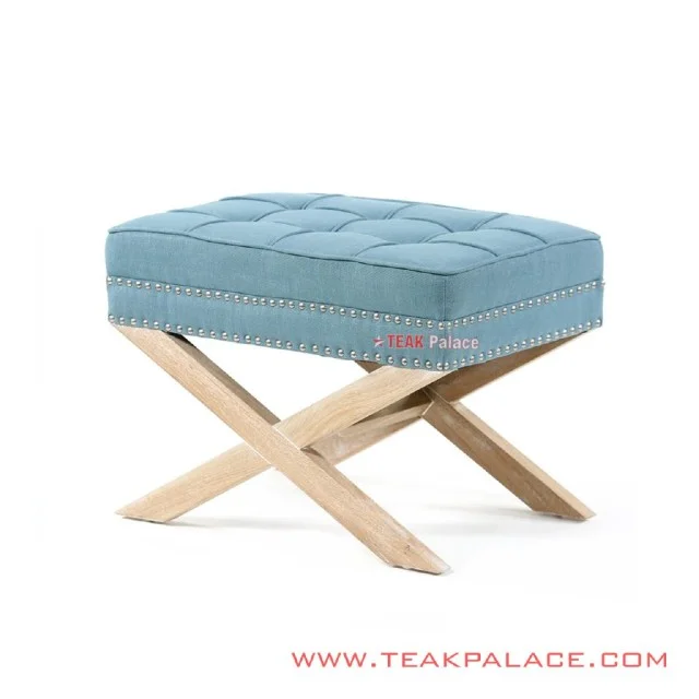 Stool Kaki Silang Biru Muda Seri Andriana Stool Kaki Silang Biru Muda Seri Andriana