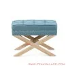 Stool Kaki Silang Biru Muda Seri Andriana Stool Kaki Silang Biru Muda Seri Andriana