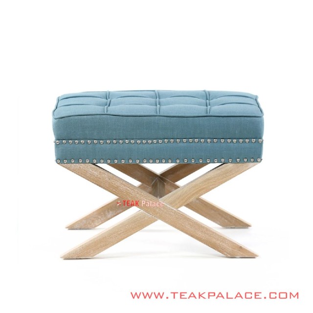 Stool Kaki Silang Biru Muda Seri Andriana Stool Kaki Silang Biru Muda Seri Andriana