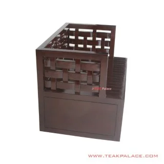 Bangku Ketupat Single Kayu Jati Solid Minimalis Modern