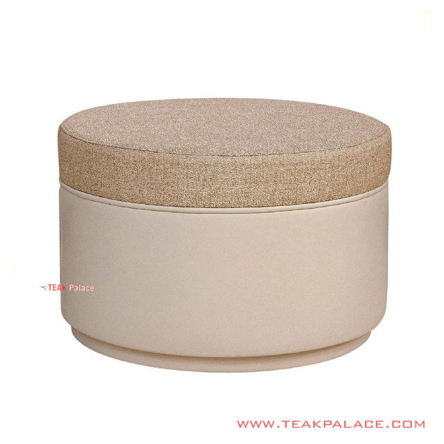 Bangku Minimalis Bundar Seri Lenny