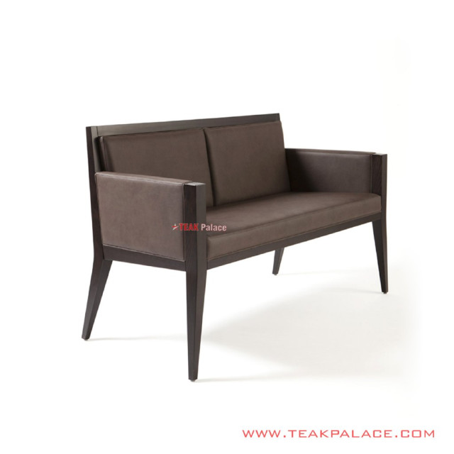 Bangku Teras Jati Kiano Black Walnut Minimalis Bangku Teras Jati Kiano Black Walnut Minimalis
