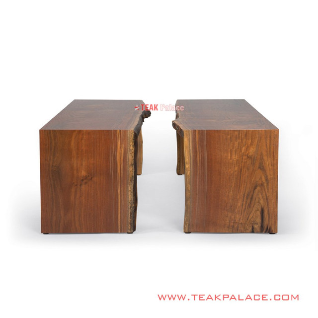 Bangku Set Kayu Jati 3 dudukan 1 pasang seri Nunung