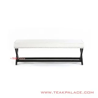 Bangku Kaki Silang Minimalis Seri Venico Putih Bangku Kaki Silang Minimalis Seri Venico Putih