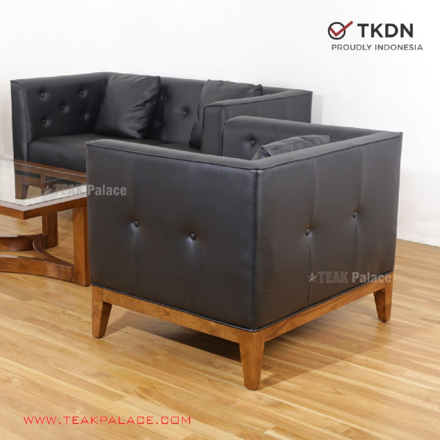 Sofa 211 Minimalis Modern TKDN Oscar Hitam Seri Bekasi Sofa 211 Minimalis Modern TKDN Oscar Hitam Seri Bekasi
