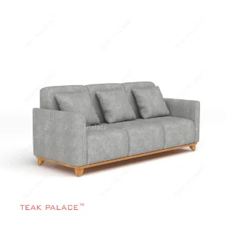 Sofa 3 Dudukan Minimalis Apartemen Seri Benson Abu-Abu
