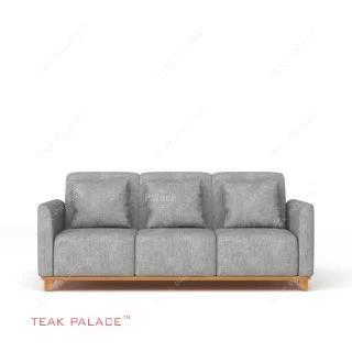 Sofa 3 Dudukan Minimalis Apartemen Seri Benson Abu-Abu