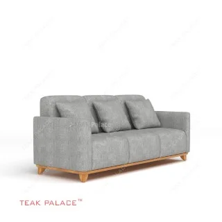 Sofa 3 Dudukan Minimalis Apartemen Seri Benson Abu-Abu