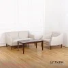 Kursi Tamu Minimalis Cellini Set 21 Kain Krem TKDN