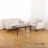 Kursi Tamu Minimalis Cellini Set 21 Kain Krem TKDN