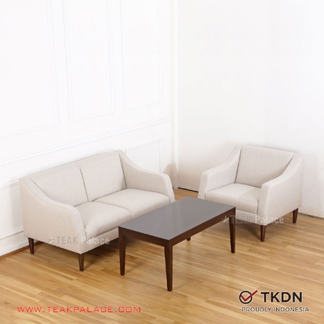 Kursi Tamu Minimalis Cellini Set 21 Kain Krem TKDN Kursi Tamu Minimalis Cellini Set 21 Kain Krem TKDN
