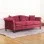 Sofa Mewah Merah Maroon Minimalis Seri Emily 3 Dudukan