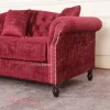 Sofa Mewah Merah Maroon Minimalis Seri Emily 3 Dudukan Sofa Mewah Merah Maroon Minimalis Seri Emily 3 Dudukan