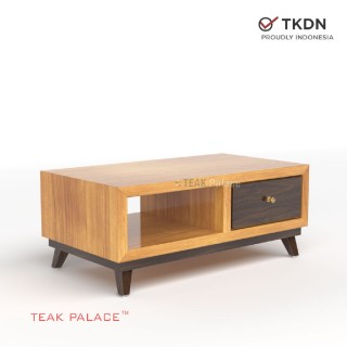 Meja Tamu Minimalis Sederhana Laci Kayu Jati Seri Kubik 100 Meja Tamu Minimalis Sederhana Laci Kayu Jati Seri Kubik 100