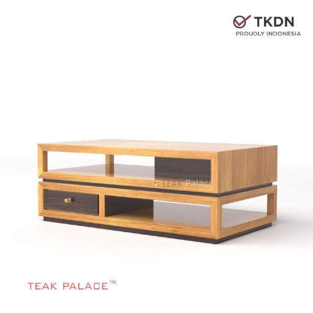 Meja Ruang Tamu Minimalis Kayu Jati Mewah Seri Kubik 120 Meja Ruang Tamu Minimalis Kayu Jati Mewah Seri Kubik 120