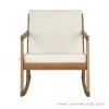 Kursi Goyang Vernon Minimalis With Cushion White Kursi Goyang Vernon Minimalis With Cushion White