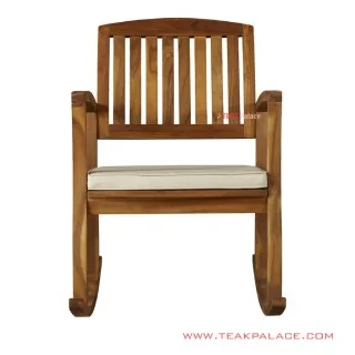 Kursi Goyang Minimalis Santai Bitung Salak Brown