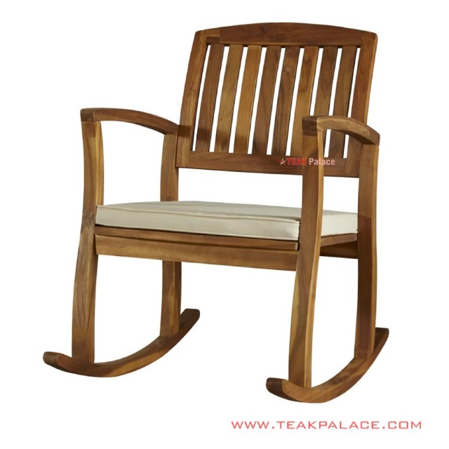 Kursi Goyang Minimalis Santai Bitung Salak Brown