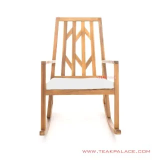 Kursi Goyang Minimalis Vienna Salak Brown With Cushion