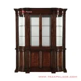 Lemari Rak Pajangan Kayu Jati Klasik Seri Klaten