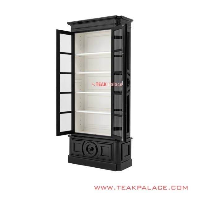 Lemari Pajangan Minimalis Klasik Hitam Putih Seri Batavia Lemari Pajangan Minimalis Klasik Hitam Putih Seri Batavia