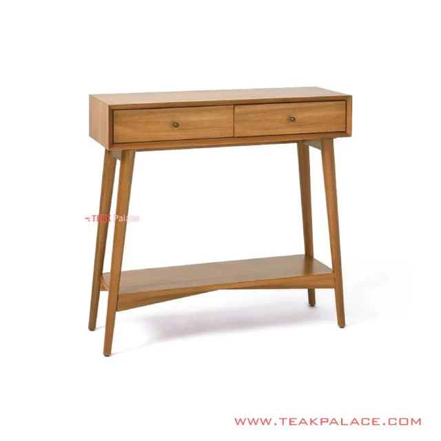 Meja Konsol Jati salak brown Seri bafilo 2 Laci