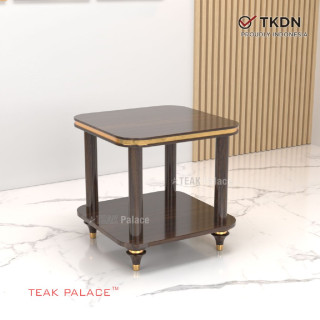 Meja Sudut Mewah Kayu Jati Seri Nias