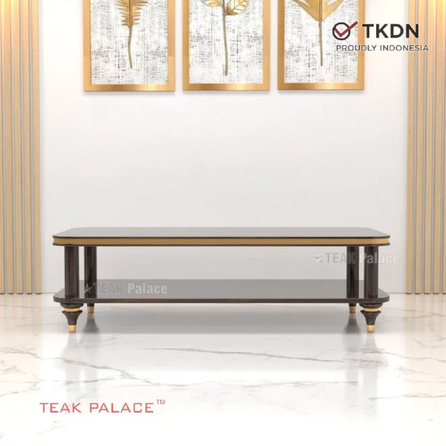 Meja Tamu Kayu Jati Mewah Minimalis Modern Seri Nias
