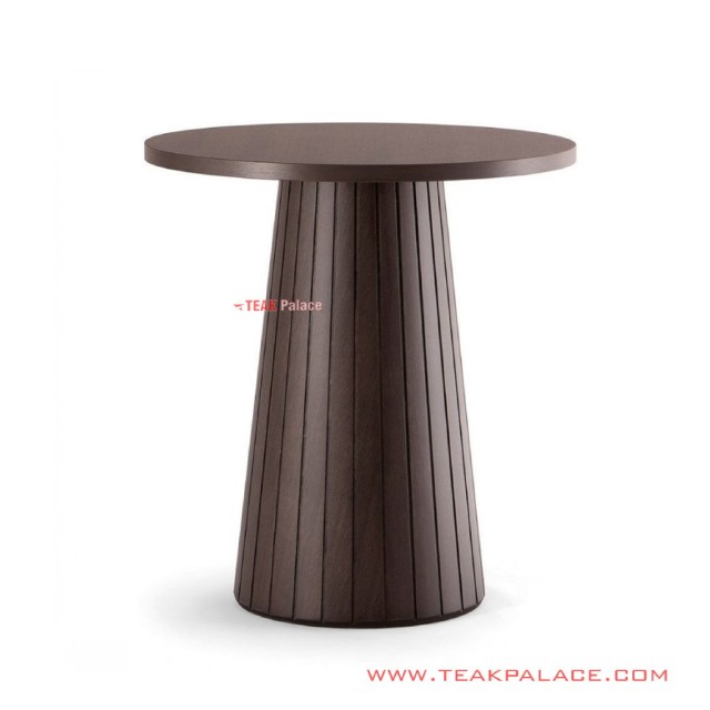 Meja Sudut Jati Black Walnut Seri Saiya