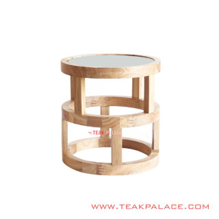 Meja Sudut Ariyo Small Minimalis Jati