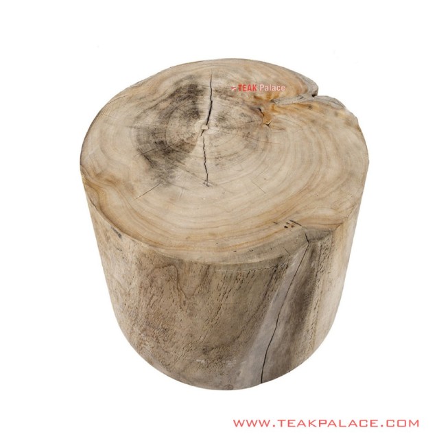 Meja Teras Tingko Kayu Utuh Natural Minimalis