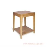 Meja Sudut Kuta Jati Modern Minimalis