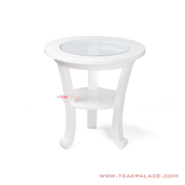 Meja Sudut Cantik White Duco Minimalis Meja Sudut Cantik White Duco Minimalis