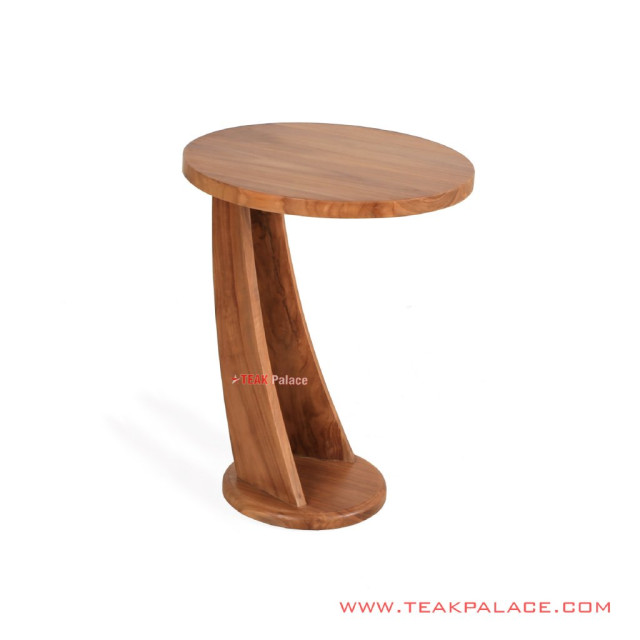 Meja Sudut Kayu Jati Minimalis Modern Unik Asoka Meja Sudut Kayu Jati Minimalis Modern Unik Asoka