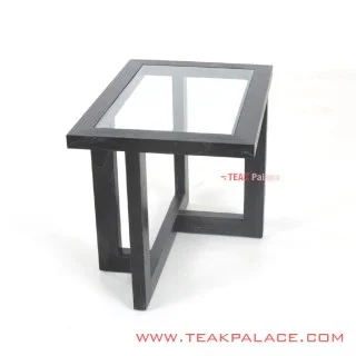 Meja Sudut Minimalis Top Kaca Oregon