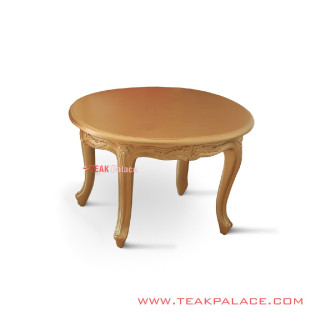 Meja Sudut Emas Minimalis Bundar Seri Victorian Meja Sudut Emas Minimalis Bundar Seri Victorian