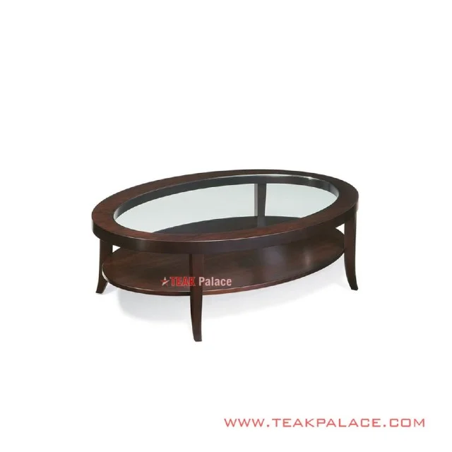Meja Tamu Oval Jati Minimalis seri Elegant Meja Tamu Oval Jati Minimalis seri Elegant