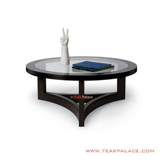 Meja Tamu Bulat Jati Kaca Seri Nexus Meja Tamu Bulat Jati Kaca Seri Nexus