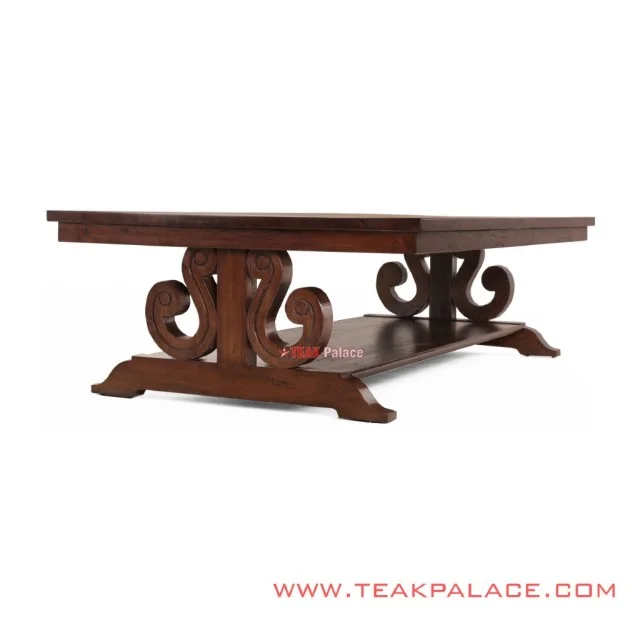 Meja Kayu Jati Minimalis Black Walnut Wilson