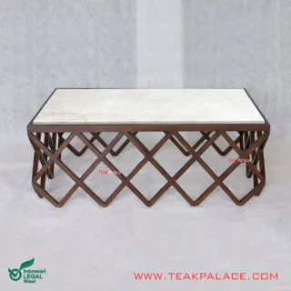 Meja Tamu Unik Minimalis Modern Marmer Seri Alvaro