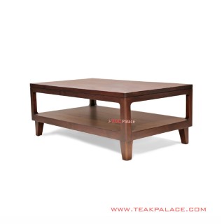 Meja Tamu Modern Minimalis Jati Black Walnut Seri Gabriel Meja Tamu Modern Minimalis Jati Black Walnut Seri Gabriel