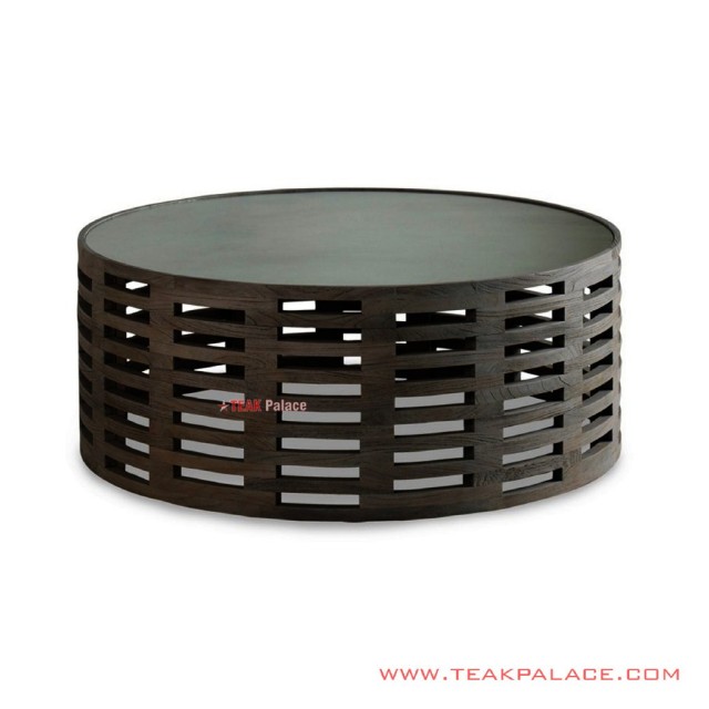 Meja Tamu Minimalis Bundar Matteo Black Walnut Meja Tamu Minimalis Bundar Matteo Black Walnut