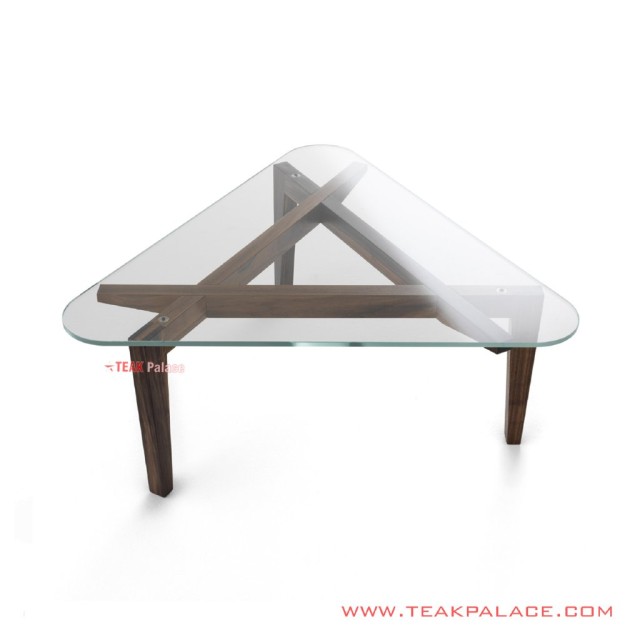 Meja Tamu Daun Kaca Seri Horma Salak Brown