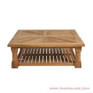 Meja Tamu Natural Luhan Minimalis Jati Solid