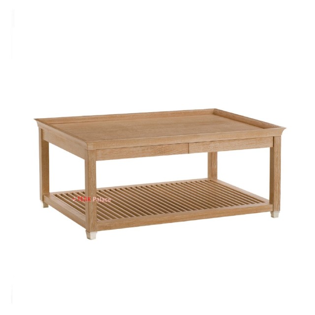 Meja Tamu Salsa Jati White Wash Rustic