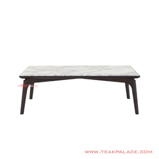 Meja Tamu Seri Amura Jati Black Walnut Daun Meja Marmer Meja Tamu Seri Amura Jati Black Walnut Daun Meja Marmer