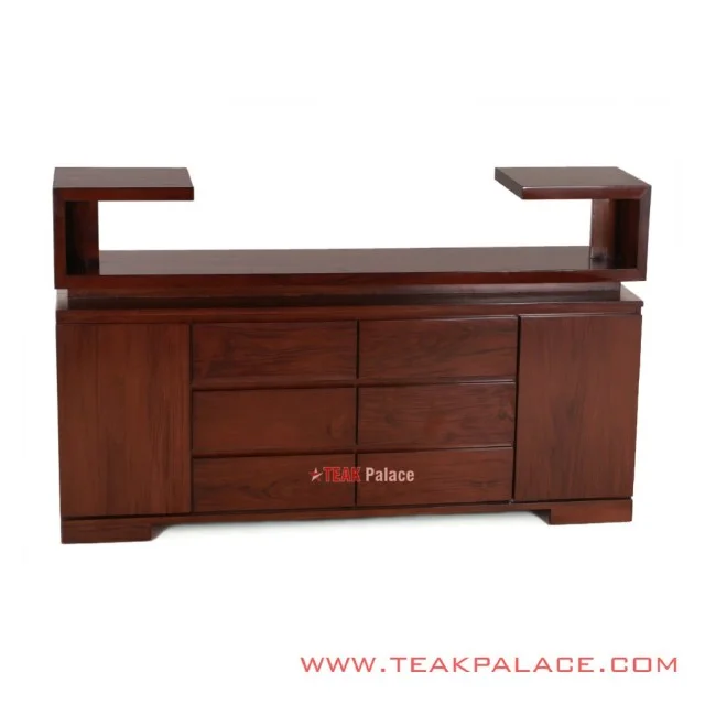 Meja TV 160 Cm Sonni Jati Minimalis Dark Brown