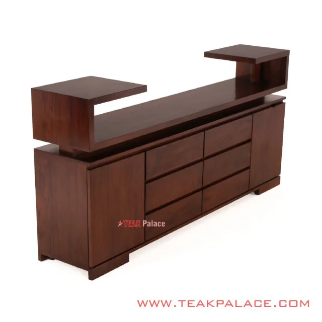 Meja TV 160 Cm Sonni Jati Minimalis Dark Brown