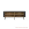 Sideboard Jati Minimalis Hitam Ivina 200 Cm