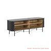 Sideboard Jati Minimalis Hitam Ivina 200 Cm